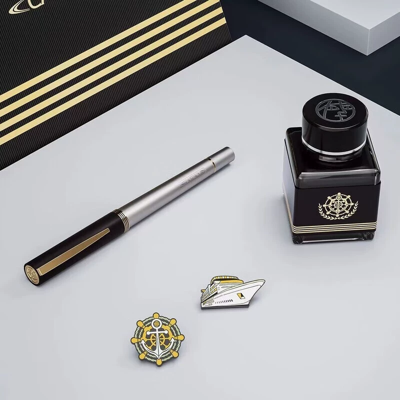 Pen, brooch, ink, gift box, high-end set, business version