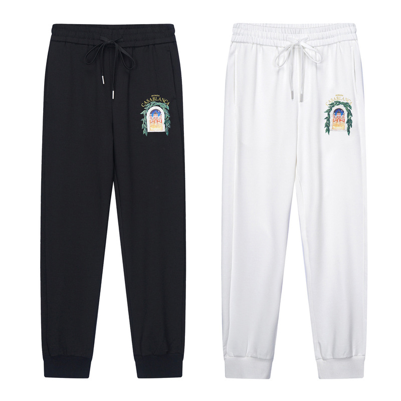 Autumn and Winter New Casablanca Pants Trendy Brand Casa Starry Sky Castle Letter Logo Printed Casual Sports Pants Autumn and Winter New Casablanca Pants Trendy Brand Casa Starry Sky Castle Letter Logo Printed Casual Sports Pants