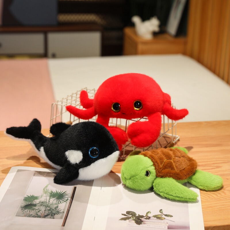 Sea Animal Turtle Octopus Doll Plush Toy Killer Whale Sea Lion Doll Children's Calming Muppet Doll Doll