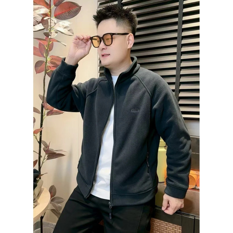 秋季新款潮男士无帽外套潮流时尚简约纯色高级感百搭硬汉立领夹克|undefined