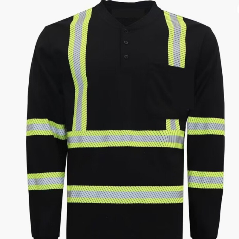 Fr Shirt High Visibility Reflective Flame Retardant/Fire Retardant Shirt High Bright Reflective Men's Security Shirt