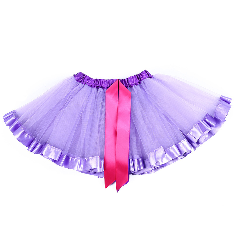 Amazon transfronterizo caliente-Venta de malla para niños falda de tutú niños grandes niñas falda de arco iris Falda de baile rendimiento de baile