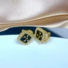 Ej0163 black drop oil ear clip