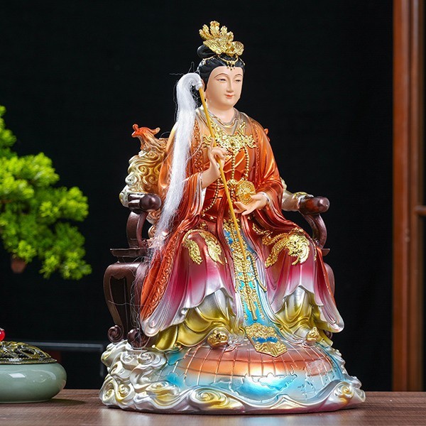 九龙地母娘娘神像大地之母后土家用地姥元君供奉摆件树脂元君佛像|undefined