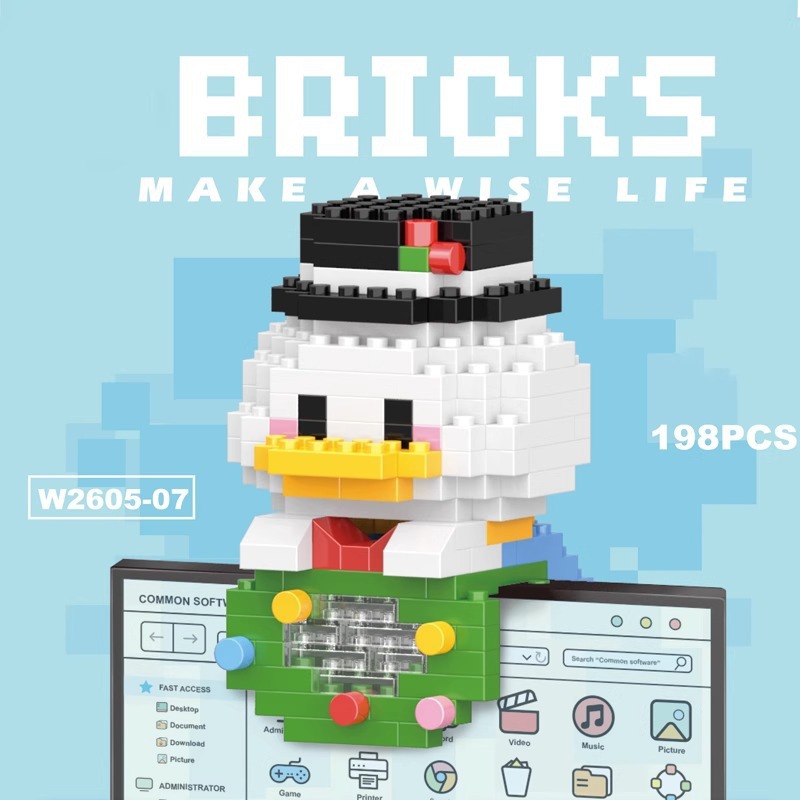 Compatible con bloques de construcción de Lego, huevos, dibujos animados, muñecas de animales, juguetes de ensamblaje de rompecabezas para niños, puestos transfronterizos al por mayor