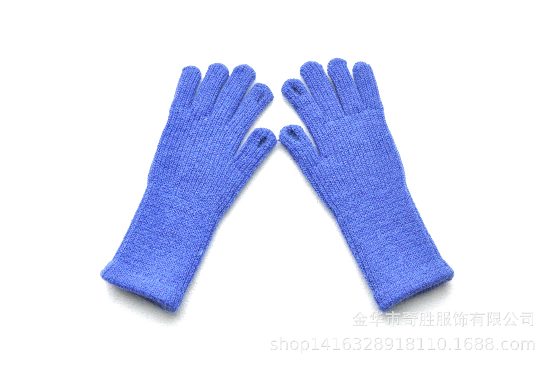 Invierno de las niñas de estilo coreano cálido puño alargado guantes de lana de alpaca gruesa lana de punto guantes de cinco dedos