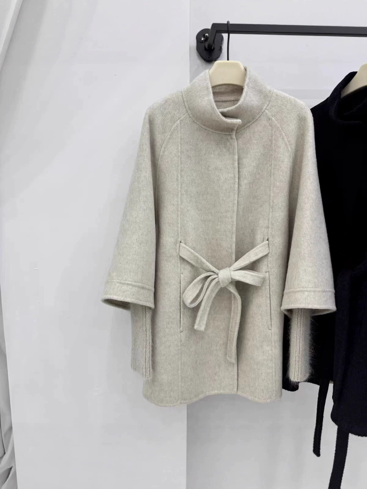 П Demi-season вязаный модный универсальный длинный двусторонний пояс, стиль light luxury, городской стиль, средняя длина