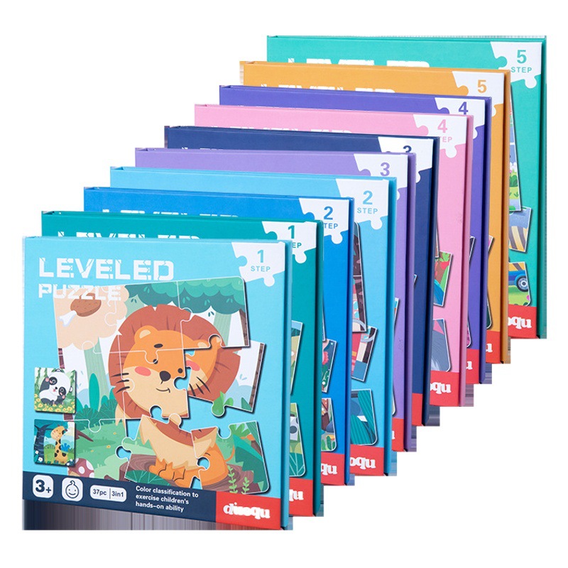 Rompecabezas educativos magnéticos avanzados de papel para niños de 3 a 6 años, juguetes de rompecabezas para bebés de 2 años, libro de educación temprana estéreo 3D de inteligencia.