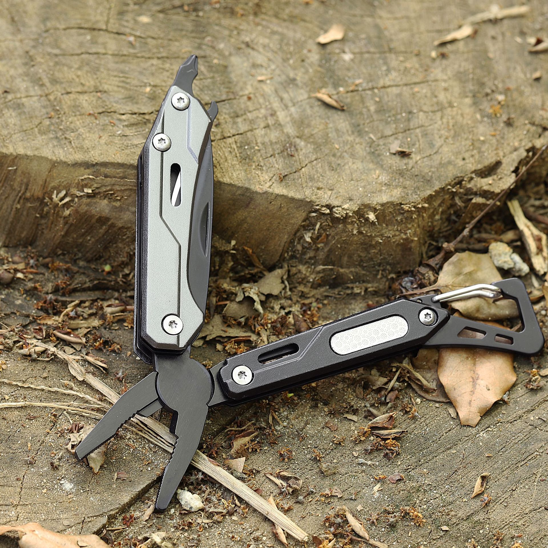 多功能钳子迷你折叠伸缩组合刀钳户外便携式工具钳子求生露营装备