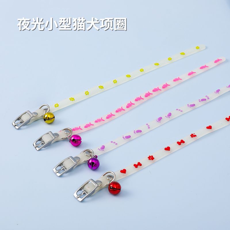 Collar para gatos Z Collar luminoso Collar para gatos Collar para gatos Huellas de silicona Collar para perros pequeños Collar para mascotas al por mayor