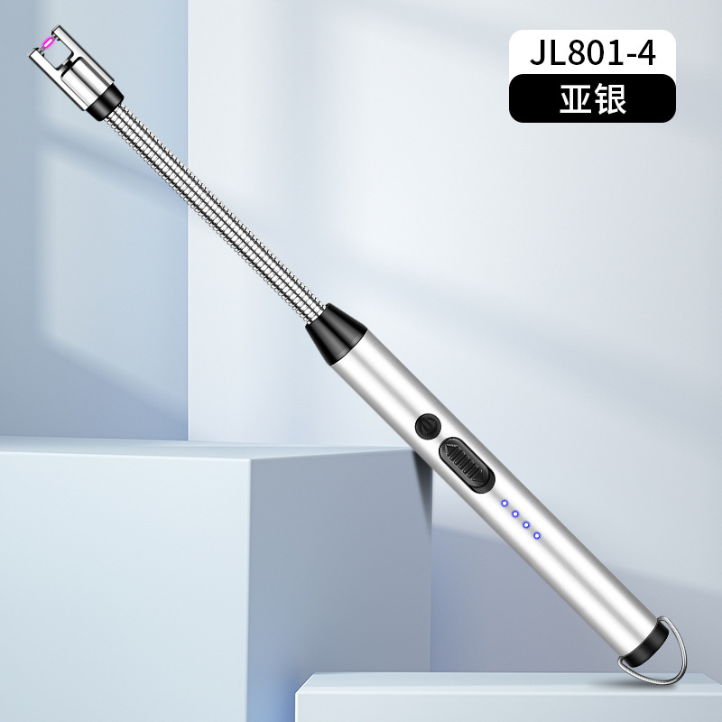 Fabricantes al por mayor Arco Tipo-c Cargador Encendedor Estufa de gas Encendido Agarre Exalargue Cocina Encendedor Transfronterizo Chong