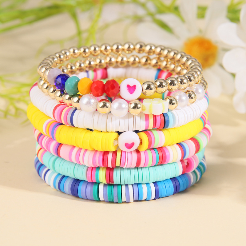 Pulseras De Punto De Arcilla Suave De Moda Para Mujer 1 Set display picture 17