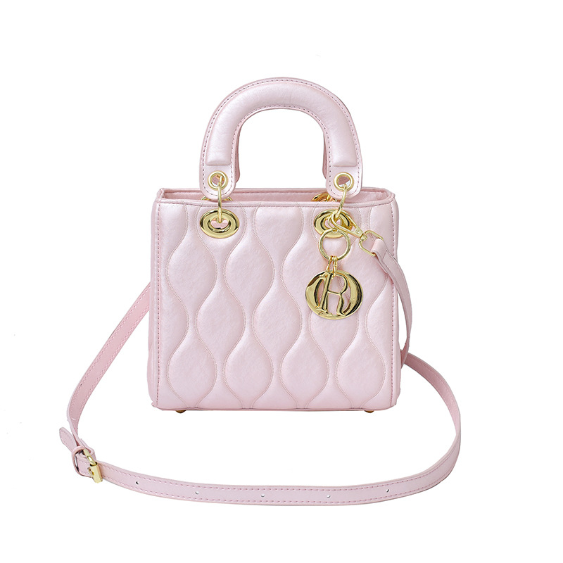 Bolso para mujeres transfronterizas nuevo estilo coreano bolso de mano cuadrado de alta calidad delicado bordado de diamante universal mochila de hombro