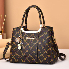 Factory 2024 Brand Large Capacity Fashion Women's Handbag, Stylish and Grand Mom Bag, Versatile Shoulder and Crossbody Bag