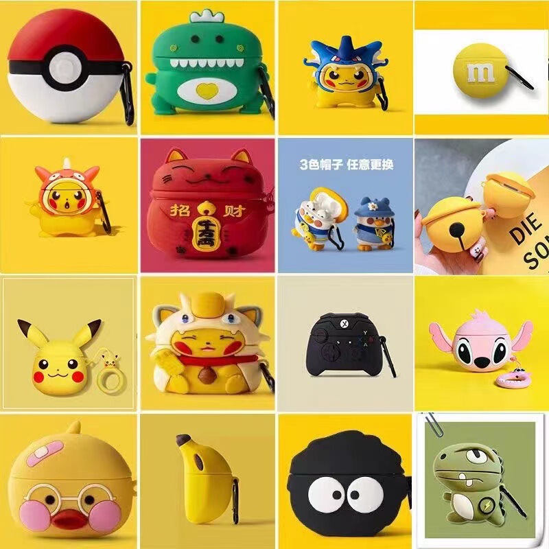 airpods protective case cute cartoon airpodspro earphone cover wireless Bluetooth headset soft case suitable