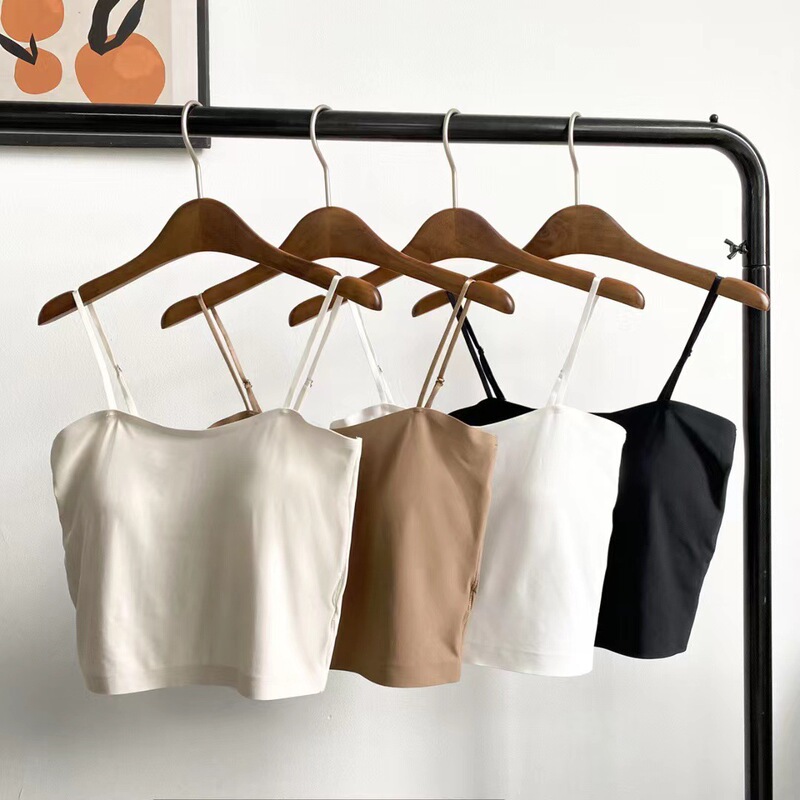 Seamless Ice Silk Strapless Vest for Girls · Beautiful Back Vest · Wireless Fixed Cup Integrated Strap Wrap Vest for Women Seamless Ice Silk Strapless Vest for Girls · Beautiful Back Vest · Wireless Fixed Cup Integrated Strap Wrap Vest for Women