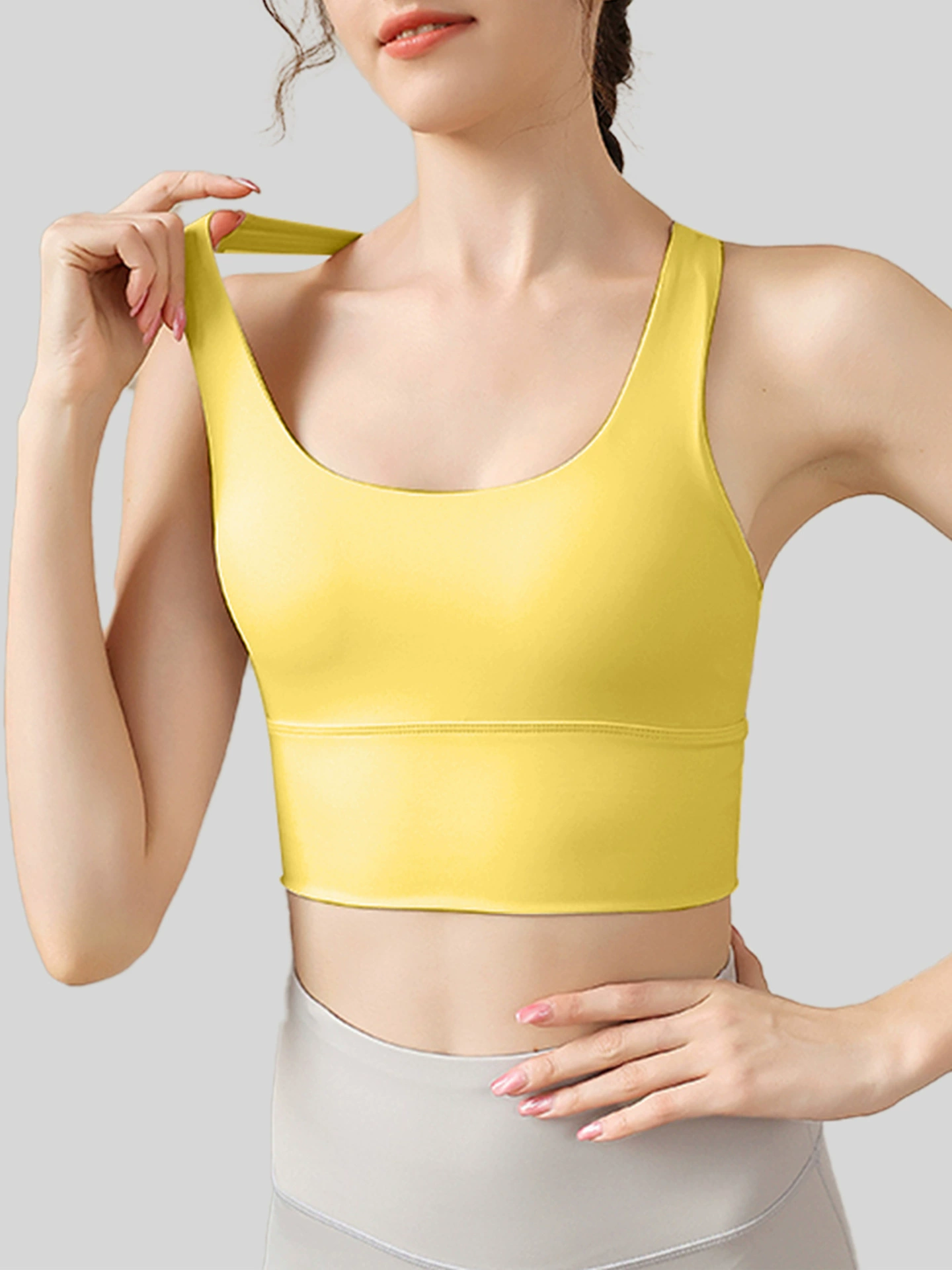 Спортивный бюстгальтер, ударопрочное underwear повышенной прочности, одежда для йоги в зал, красивая спина, для бега