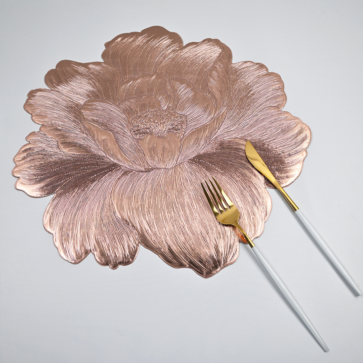 Nuevo mantel de loto, mantel de mesa de aislamiento térmico de pvc bronceado, lavable, aceite impermeable, girasol, fondo sólido, mantel occidental