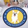 Pet Shop originality Adorable pet Cartoon Image Mat lovely Kitty circular carpet household crystal Dogs