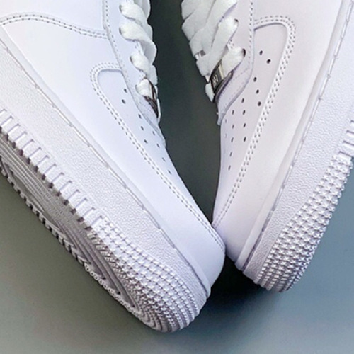 High-End All White Low Top Men's Shoes Classic AF1 Sports Sneakers for Women Pu'liu White Shoes