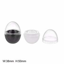 厂家批发 塑料球 润唇膏唇球型瓶管圆球圆形化妆品包材 7g
