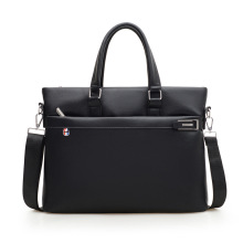 15.6寸PU笔记本电脑包简约手提包商务手提斜挎公文包可加印logo