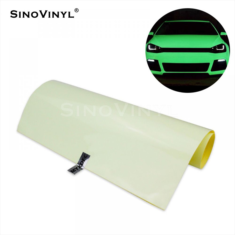 Carlake Nightlight Auto Color Change Film Body Luminance Advertencia pegatinas Nightlight Green Body Color Change Film Luminance pegatinas
