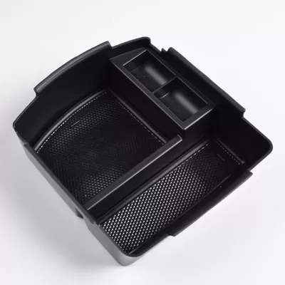 armrest box layered storage — Armrest box