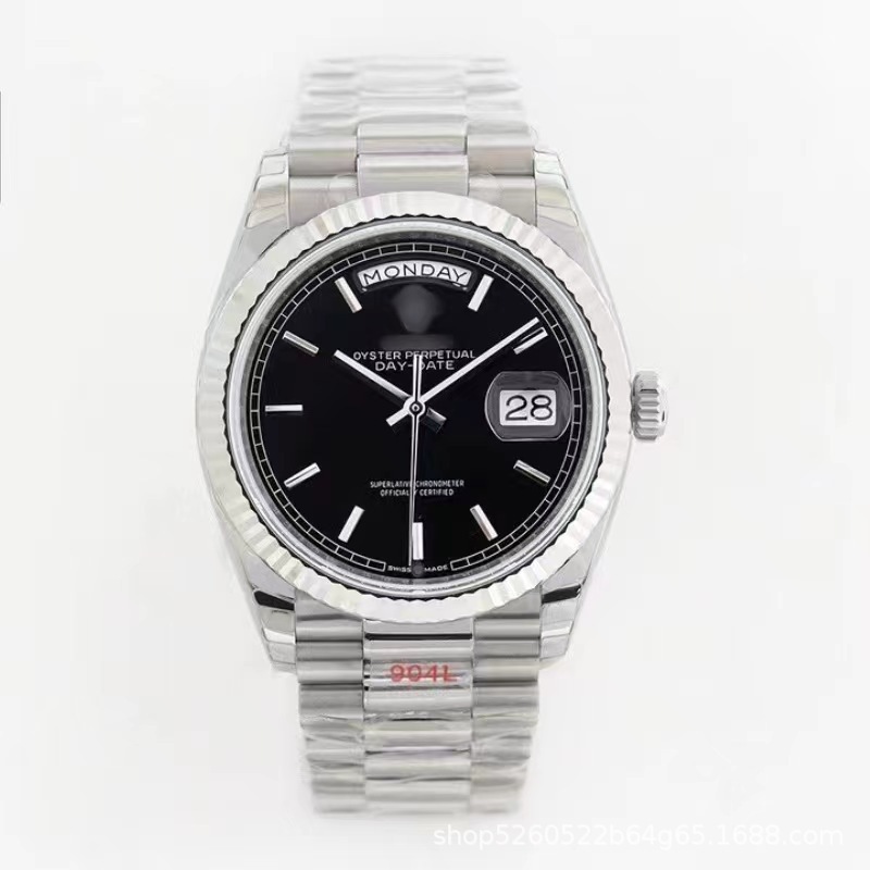 Cross-Border Dropshipping Rolex Datejust Rx Fully Automatic Mechanical Watch Waterproof Luminous C Factory Datejust Men's Watch Women's Watch Foreign Trade