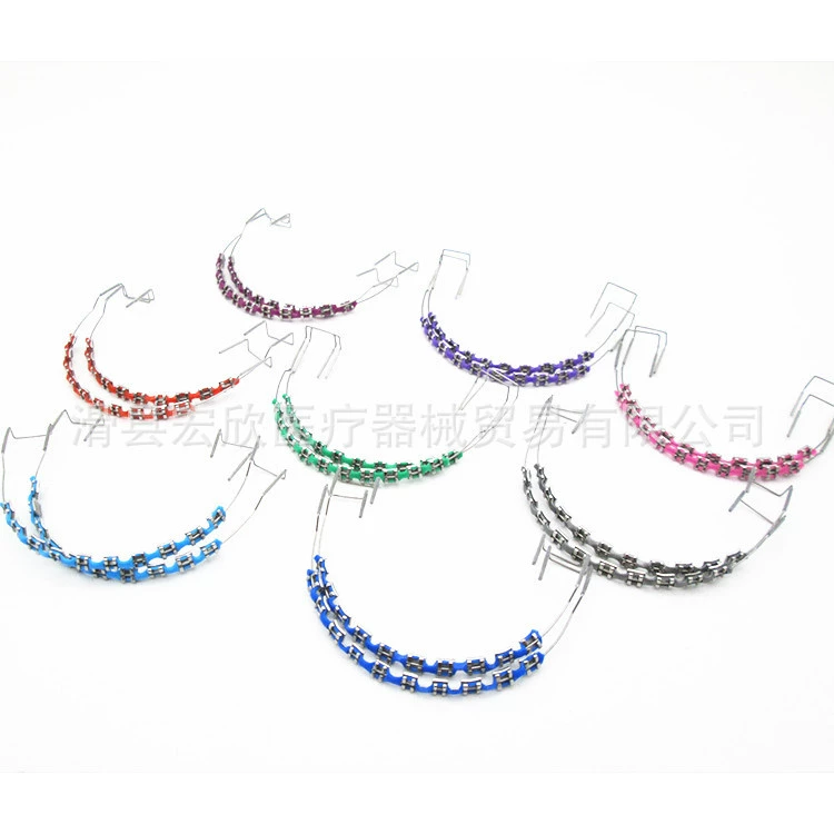 Модные стоматологические подтяжки, полные цвета, украшения подтяжек, красочные модные подтяжки, прямые продажи с фабрики