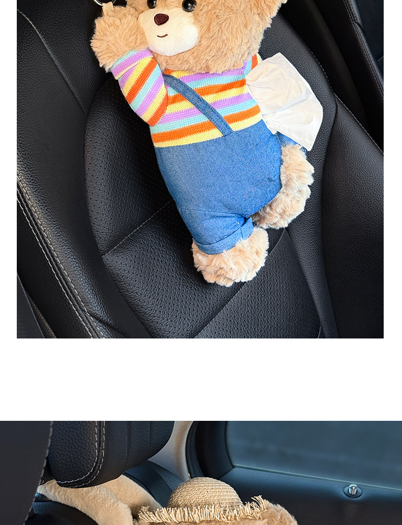 Car Tissue Box Hanging 2025 New Cute and Beautiful Doll Car Tissue Hanging Bag Female Car Tissue Box
