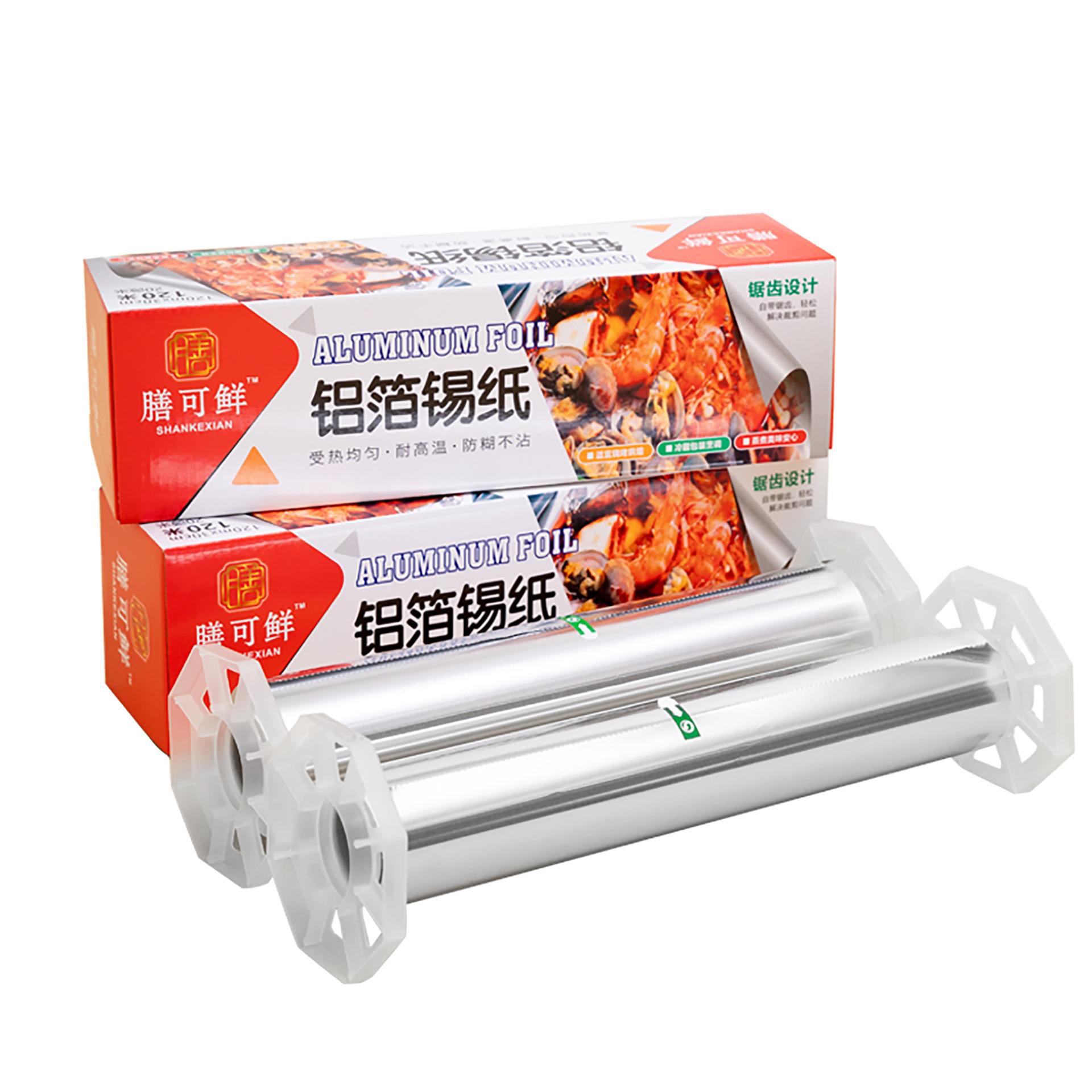 Papel de Aluminio Grueso de 20 Micras para Horno, Barbacoa, Freidora de Aire, Hornear, Papel de Aluminio Desechable Resistente a Altas Temperaturas, Grueso y Duradero