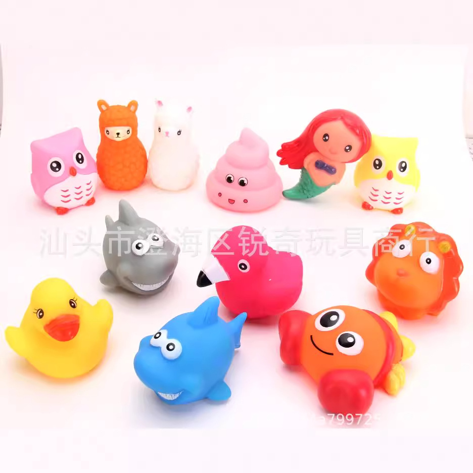 跨境搪胶发光电子宠物海洋鲨鱼感应海陆空触摸闪光儿童戏水玩具