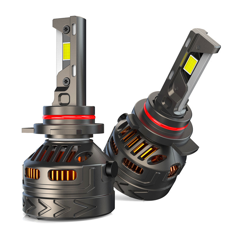 Explosión de alta potencia 300W automóvil LED tres tubos de cobre resaltado V32   H4, H7, H11, 9005