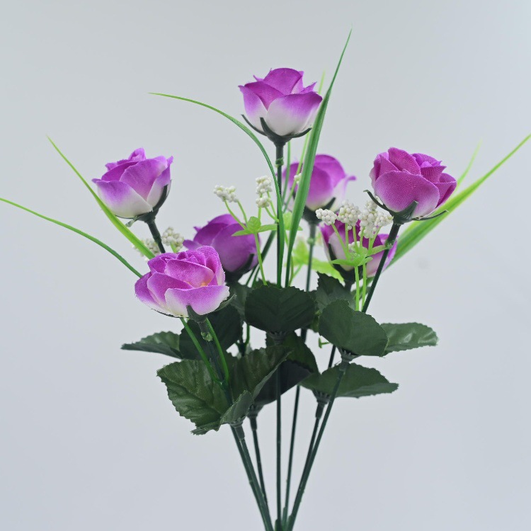 Nanyang pantalla mayorista simulación de flores de rosa pequeña escena de rosa props decoración para el hogar simulación flores falsas