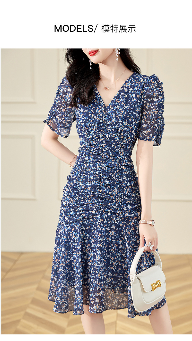 B4822 2070K VÁY ĐẦM LIỀN THÂN NỮ SHETDPI DÁNG ÔM BODY GỢI CẢM SEXY HỌA TIẾT HOA CỔ CHỮ V THỜI TRANG NỮ VẢI VOAN G05 SẢN PHẨM MỚI