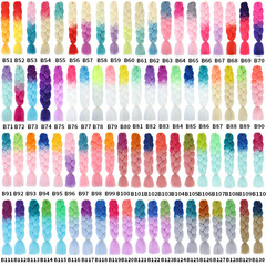 Two-color big braided afro dirty hair wig braid horse tail synthetic high temperature silk colorful big braided wholesale