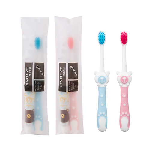 Children's Hotel Supplies Hotel Room Disposable Toiletries Toothbrush Toothpaste Set Two-in-One Wholesale