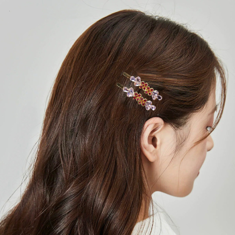2025 新しい実用的なワンワードクリップ、かわいい前髪クリップ、サイドクリップ、高品質合金ヘアクリップ、多用途ヘアクリップ|undefined