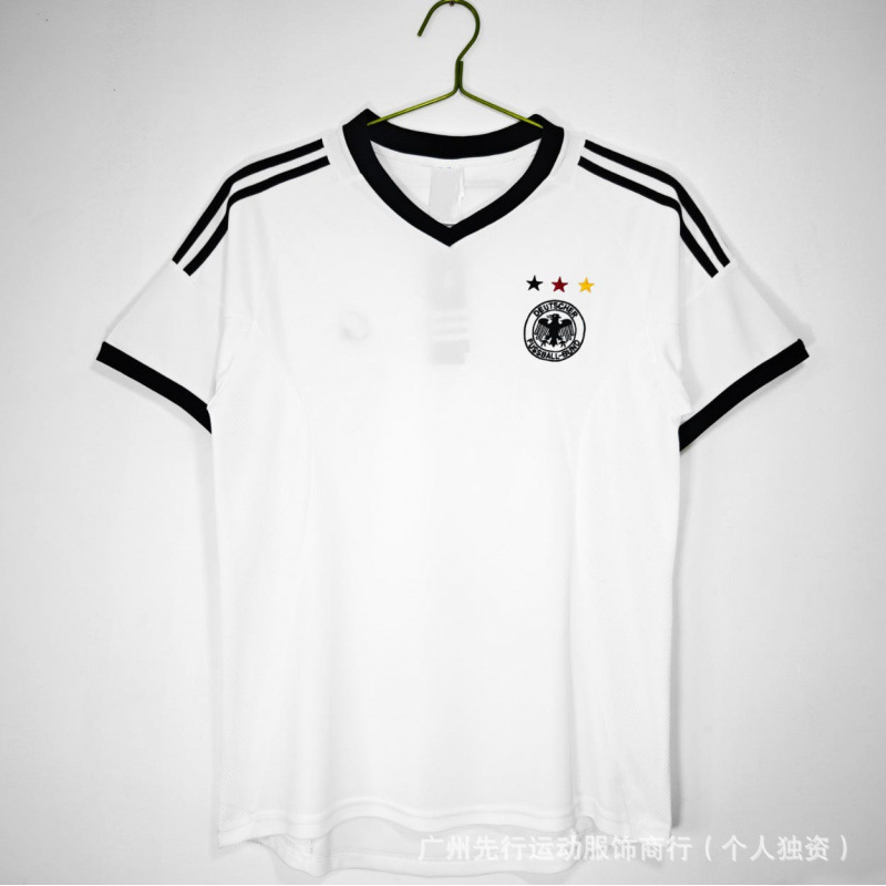 Colección de fútbol retro popular Argentina Alemania Inglaterra Brasil Copa Mundial de fútbol de manga corta