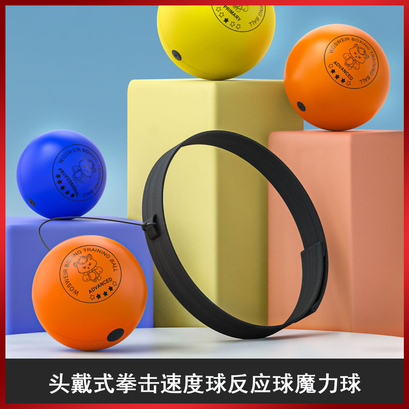 Wholesale Head-Mounted Boxing Speed Ball, Reaction Ball, Magic Ball for Home Training, Fighting, Children's Stress Relief Ball, Smooth Surface Pu Wholesale Head-Mounted Boxing Speed Ball, Reaction Ball, Magic Ball for Home Training, Fighting, Children's Stress Relief Ball, Smooth Surface Pu