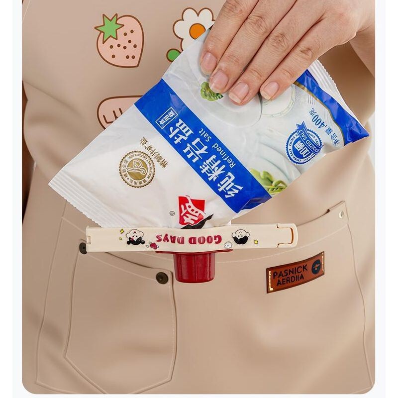 精准控量彩色多功能封口夹厨房调料食品保鲜夹家用收纳式封口夹|undefined