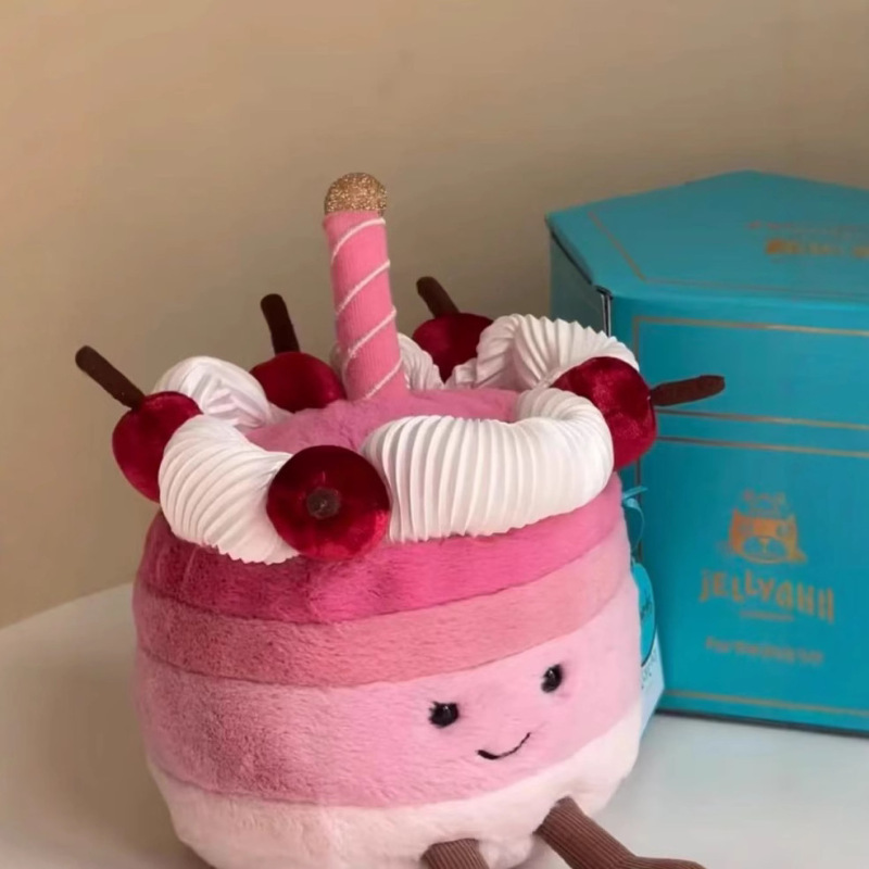 JC ストロベリーケーキ マカロン レインボーケーキ チェリーケーキ ぬいぐるみ デザート ギフト 人形 ムース|undefined