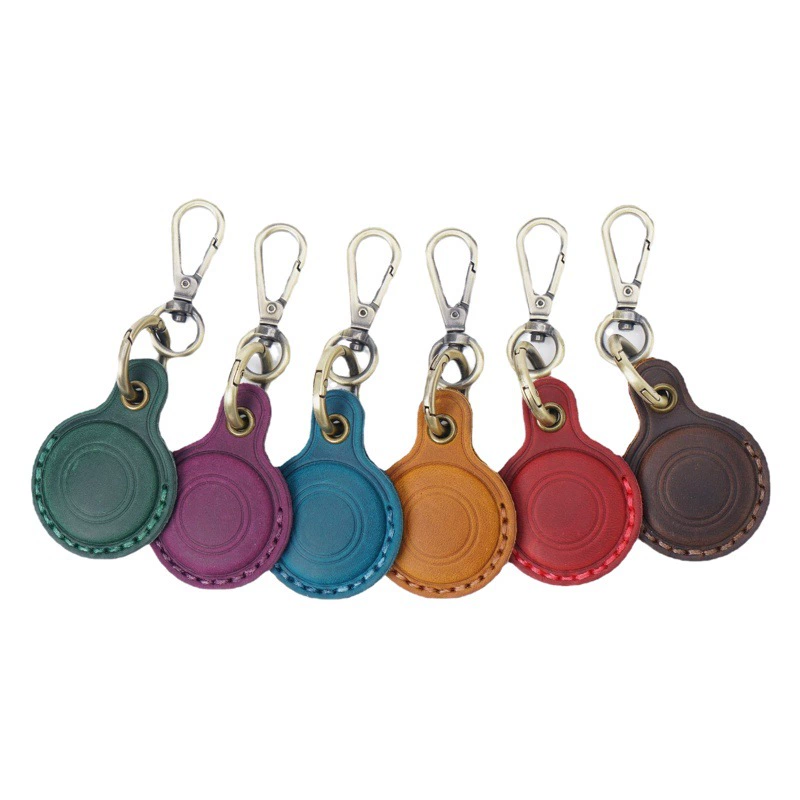 Подходит для Apple airtag Защитный чехол из воловьей кожи для домашних животных Брелок с защитой от потери Позиционирующий трекер Кожаный чехол Трансграничный в наличии