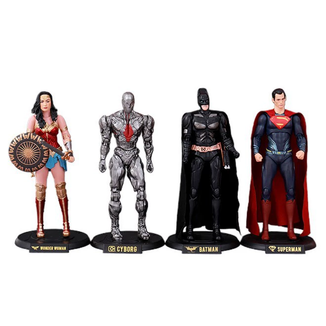 DC, Лига справедливости, подвижная минифигура, Супермен, Бэтмен, 7 дюймов