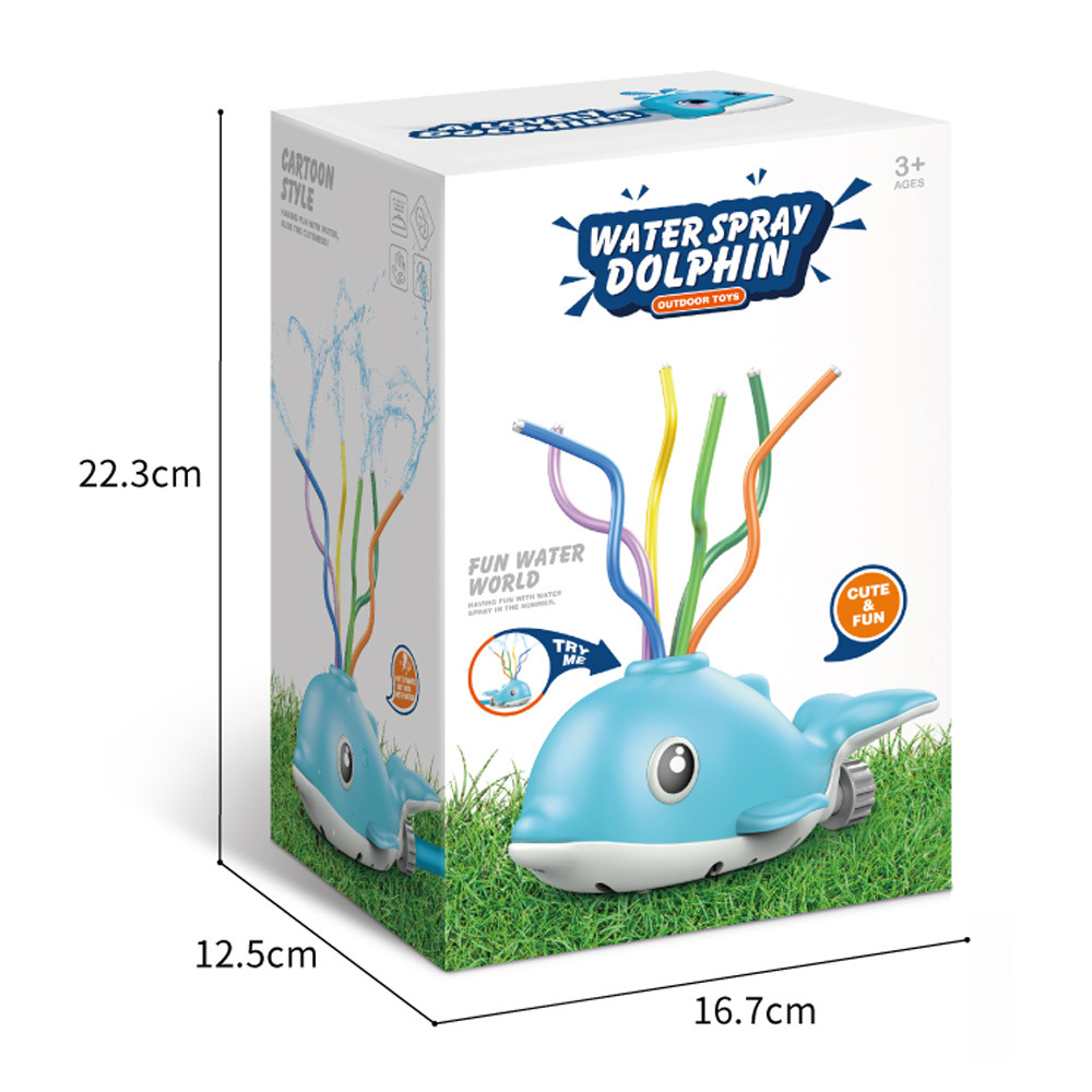 Rociadores de dibujos animados de agua de juguete jardín césped juguete al aire libre juguete jardín natación delfín transfronterizo Venta caliente