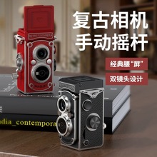 新品复古双反相机手动摇杆仿真学生入门级旅游便携式胶片数码相机