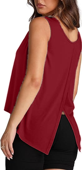 Vente En Gros Femmes Décontractée Style Simple Vêtement De Rue Couleur Unie Sans Manches T-shirts display picture 23