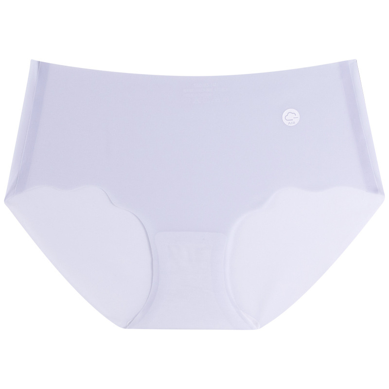 Ropa interior sin costuras mujeres antibacteriano transpirable entrepierna pantalones cortos triangulares finos de verano chicas sexy ropa interior de seda de hielo para mujer