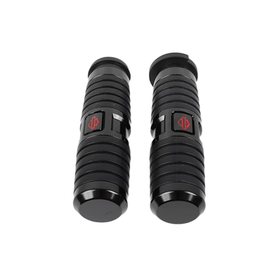 Suitable for Harley Touring Grand Glide Road King Softail Fat Boss Successor Commander Handlebar Cover (Motorcycle Handle Cover) - black-throttle-cable